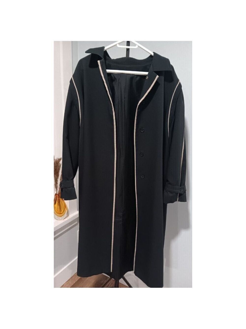 Vintage Yves Venet Trench Coat 47" Long Excellent Condition